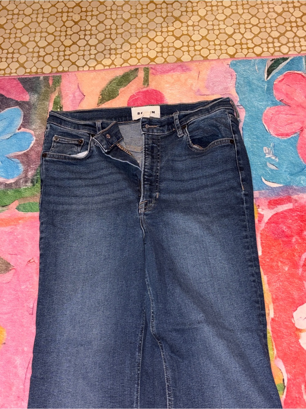 Boden Straight-Leg Women’s Jeans in Dark Blue